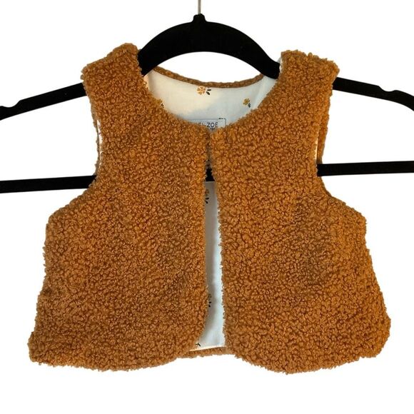 Rachel Zoe Teddy Vest for Baby, 12 Months. Tan. Adorbs - Picture 1 of 11